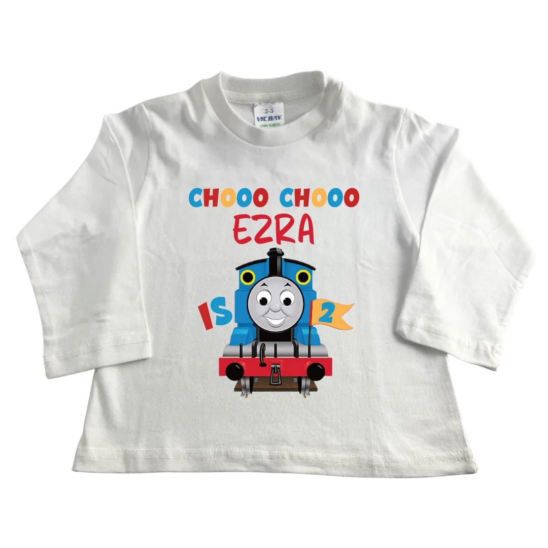 Choo Choo | Personalised Printed Kids T-Shirt