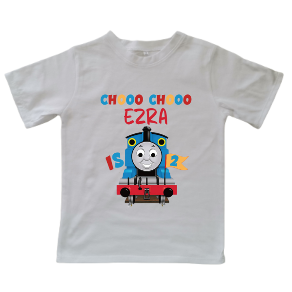 Choo Choo | Personalised Printed Kids T-Shirt
