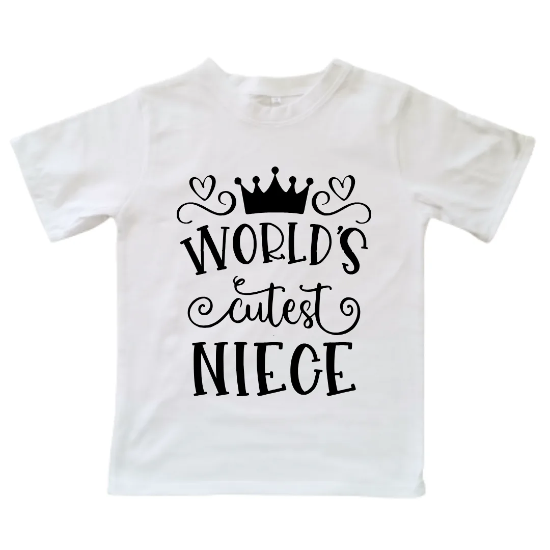 World's Cutest Niece | Custom Printed Kids T-shirt