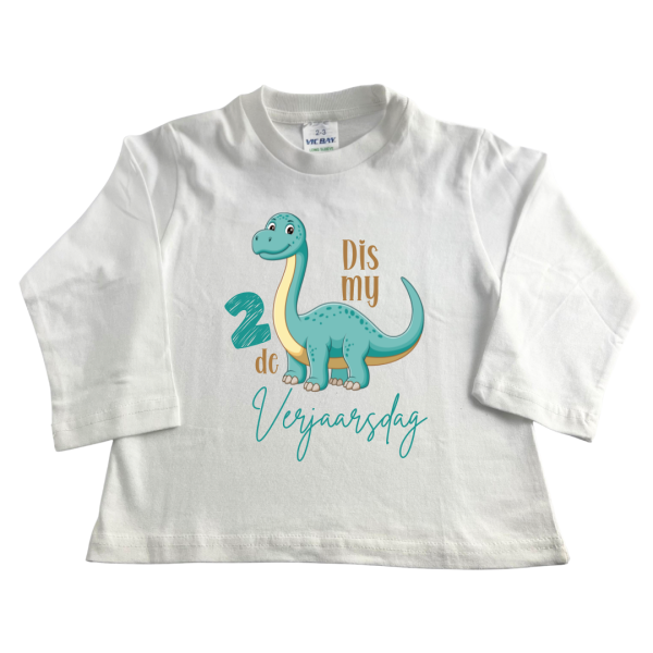 Dino 2nd Birthday | Custom Printed Kids T-Shirt