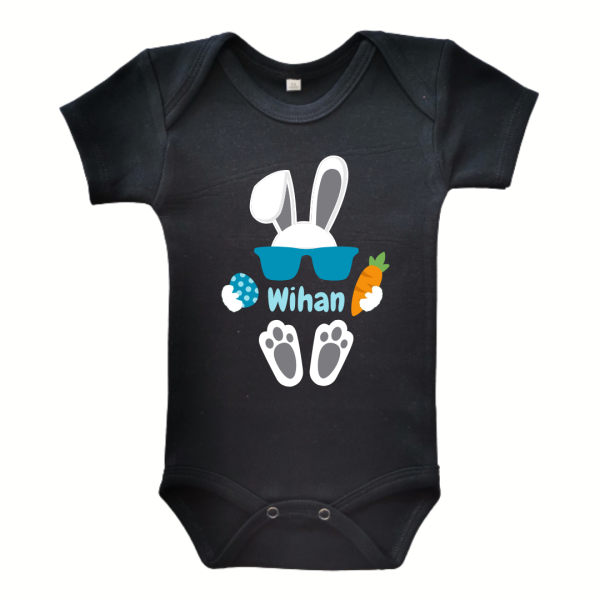 Easter Boss Bunny | Personalised Printed Baby Onesie
