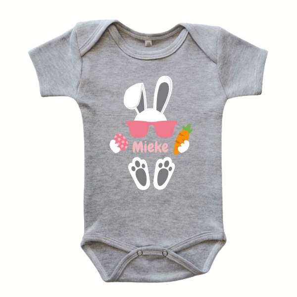 Easter Boss Bunny | Personalised Printed Baby Onesie