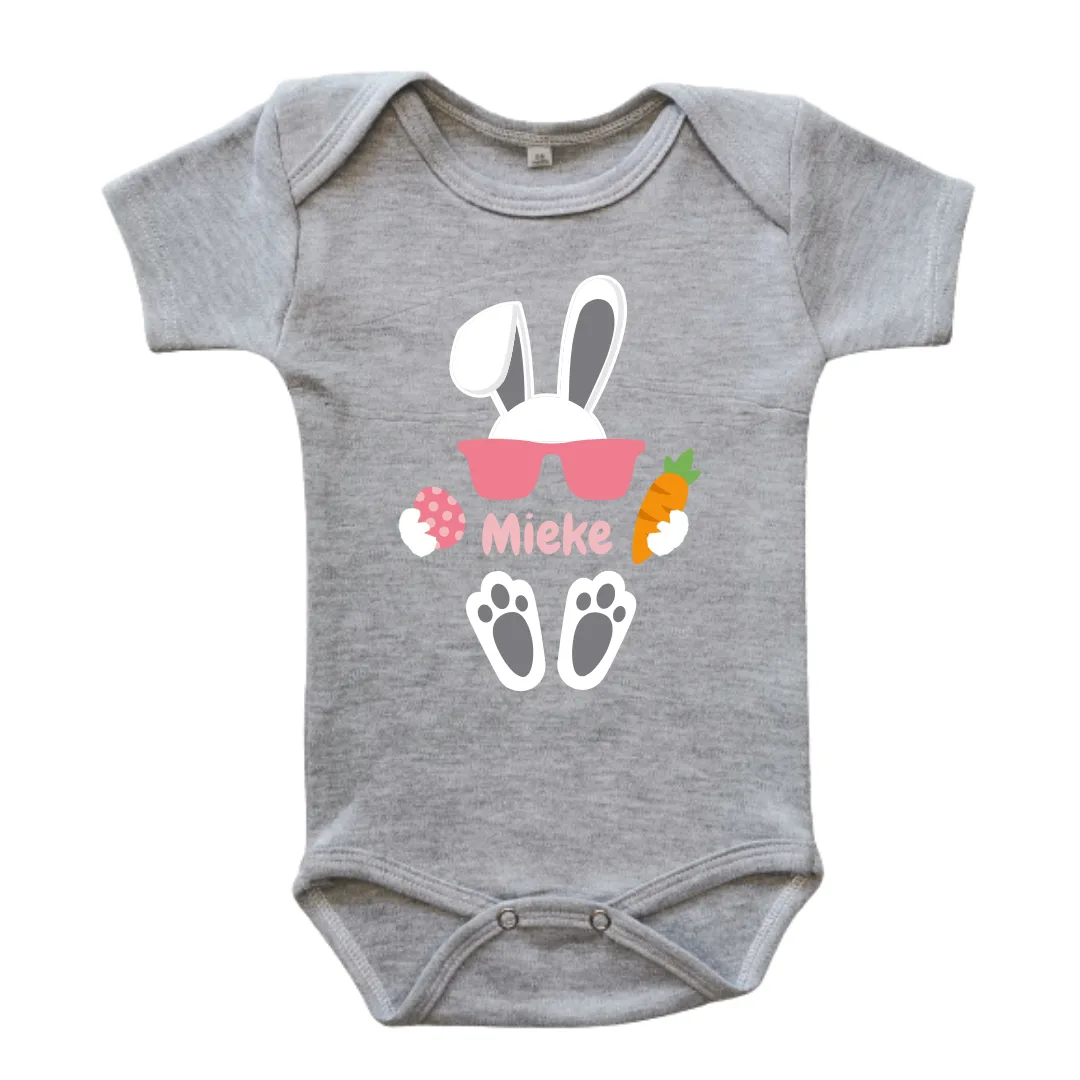 Easter Boss Bunny | Personalised Printed Baby Onesie