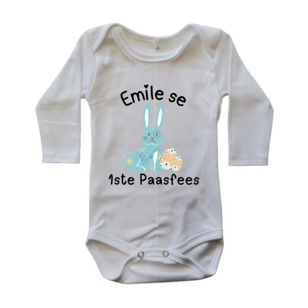 Blue Easter Bunny | Personalised Baby Onesie