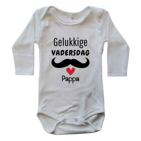 Happy Father's Day Moustache | Custom Printed Onesie