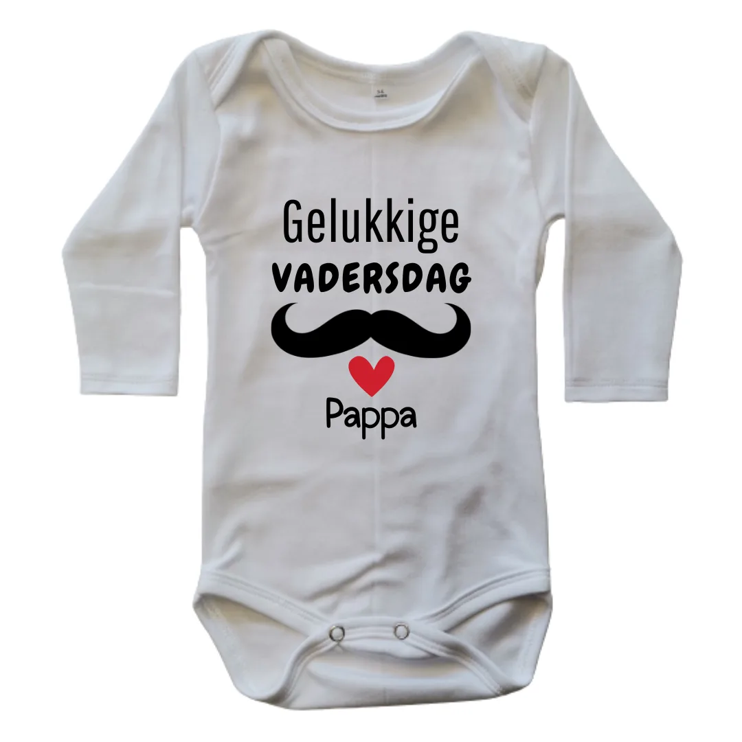 Happy Father's Day Moustache | Custom Printed Onesie