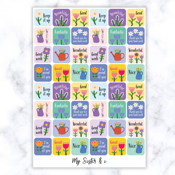 Flowers Theme 1 Stickers