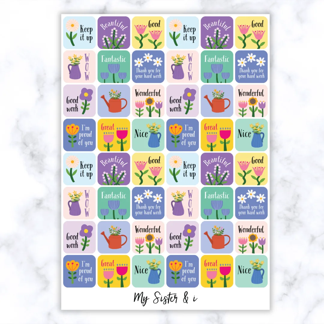 Flowers Theme 1 Stickers
