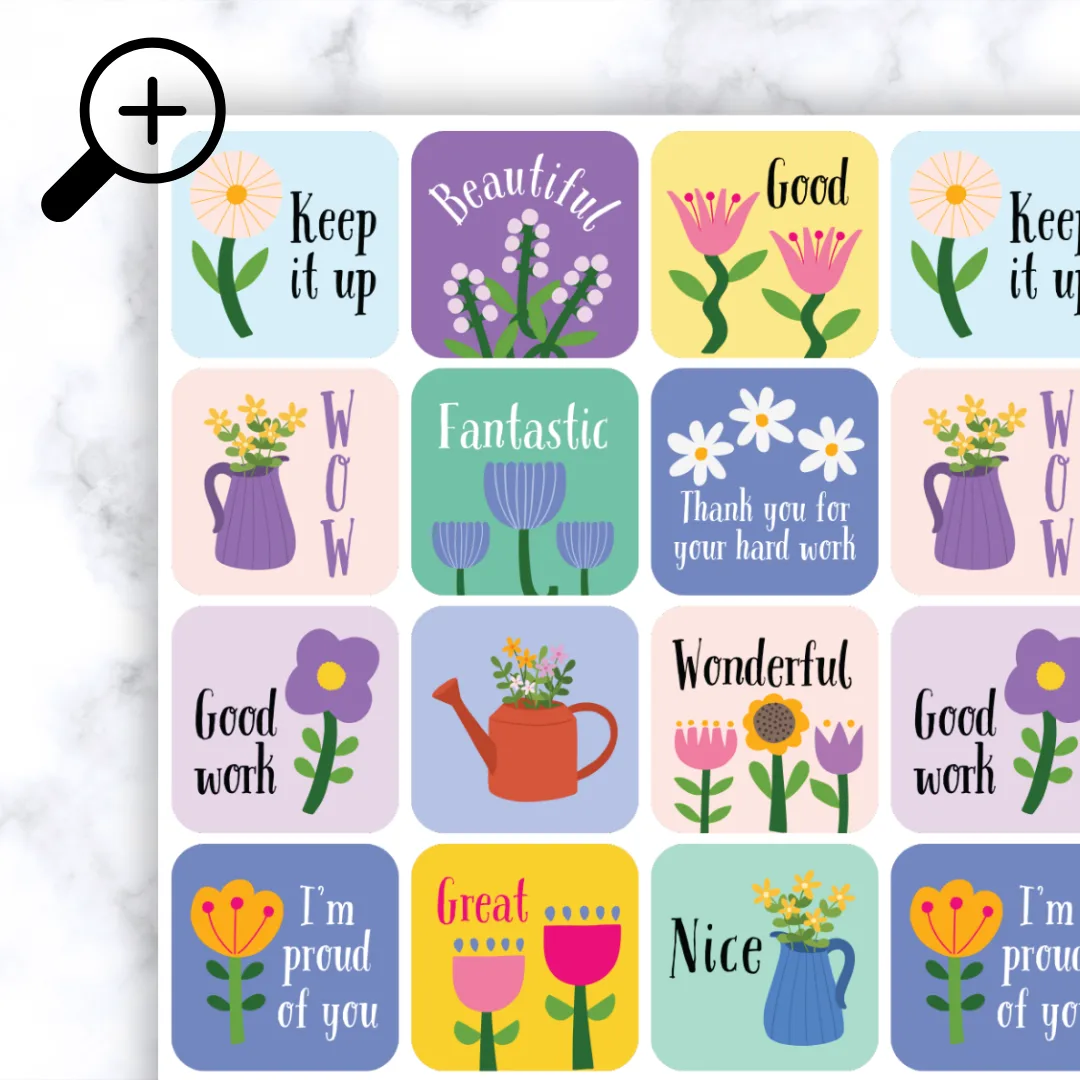 Alternative view of Flowers Theme 1 Stickers