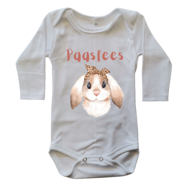 Girly Easter Bunny | Custom Printed Baby Onesie