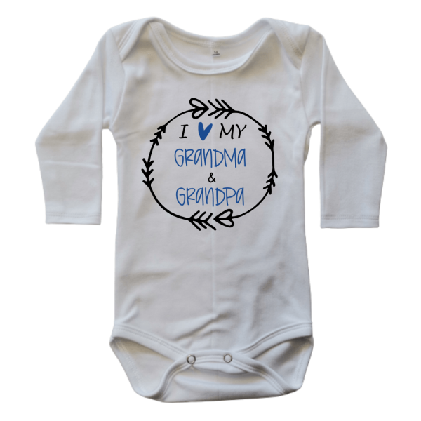 I Love my Grandma and Grandpa | Custom Printed for Boys
