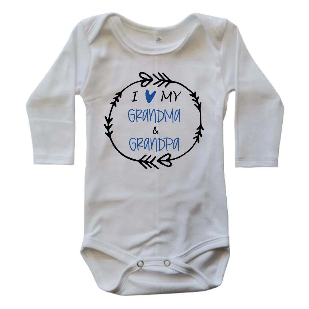 I Love my Grandma and Grandpa | Custom Printed for Boys