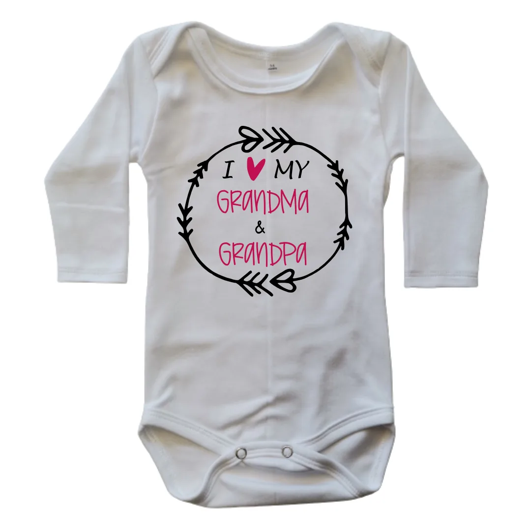 I Love my Grandma and Grandpa | Custom Printed for Girls