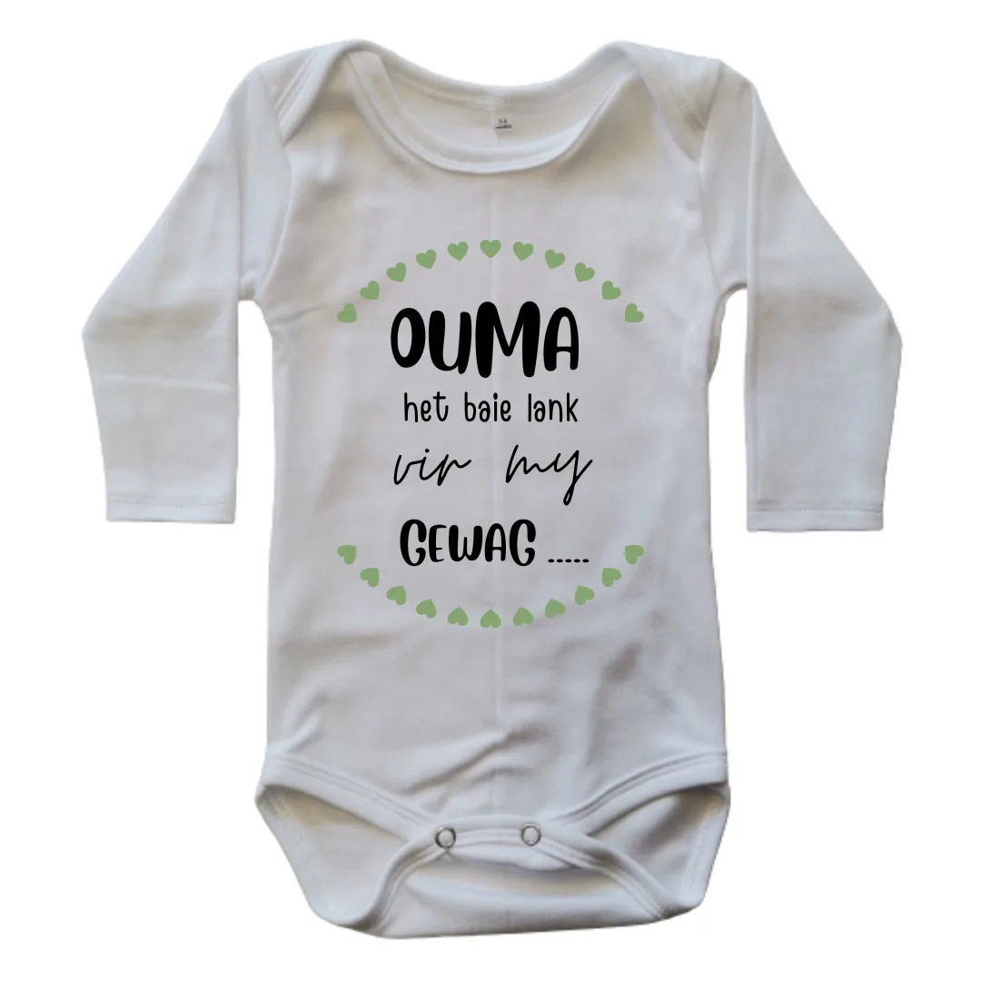 Grandma has Waited a Long Time for Me | Custom Printed Onesie