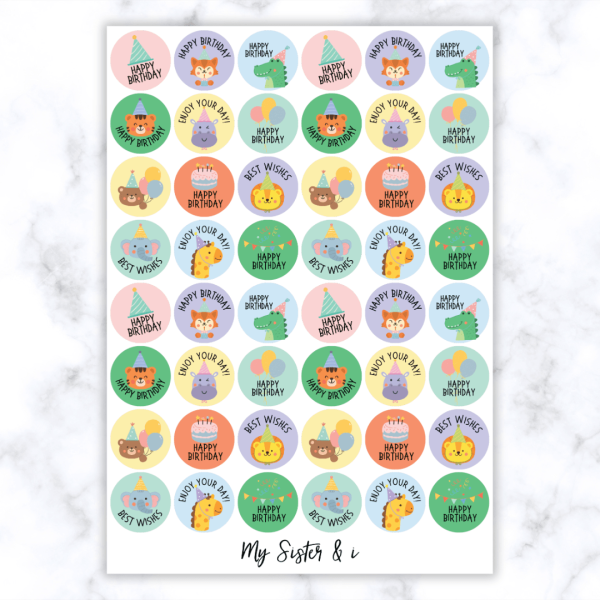 Happy Birthday Stickers