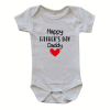 Happy Father's Day Red Heart | Custom Printed Onesie
