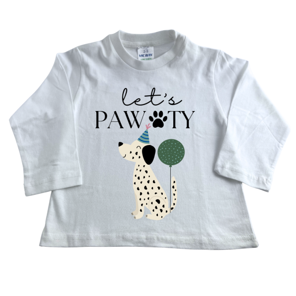 Let's Pawty | Custom Printed Kids T-Shirt