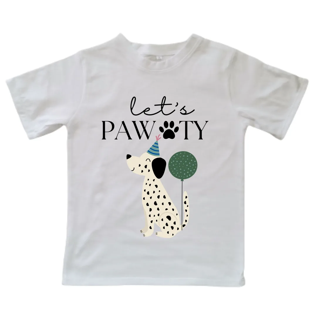 Let's Pawty | Custom Printed Kids T-Shirt