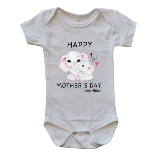 Happy First Mother's Day | Custom Printed Onesie