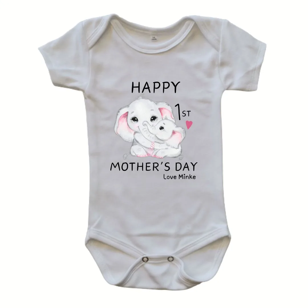 Happy First Mother's Day | Custom Printed Onesie