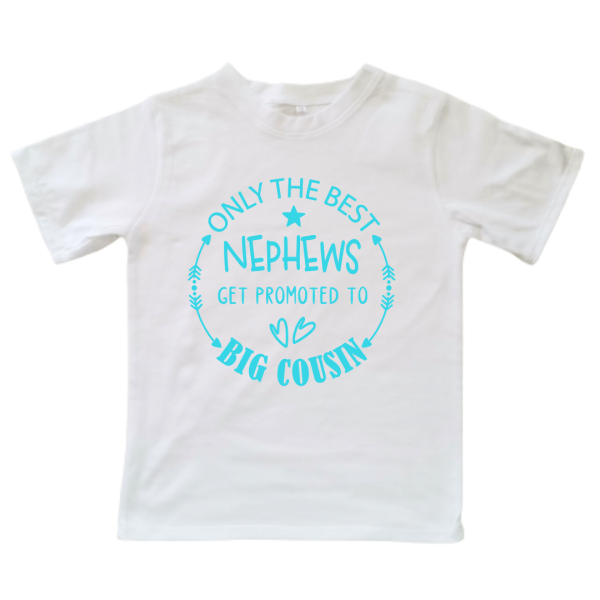 Nephew Promoted to Big Cousin | Custom Printed Kids T-shirt