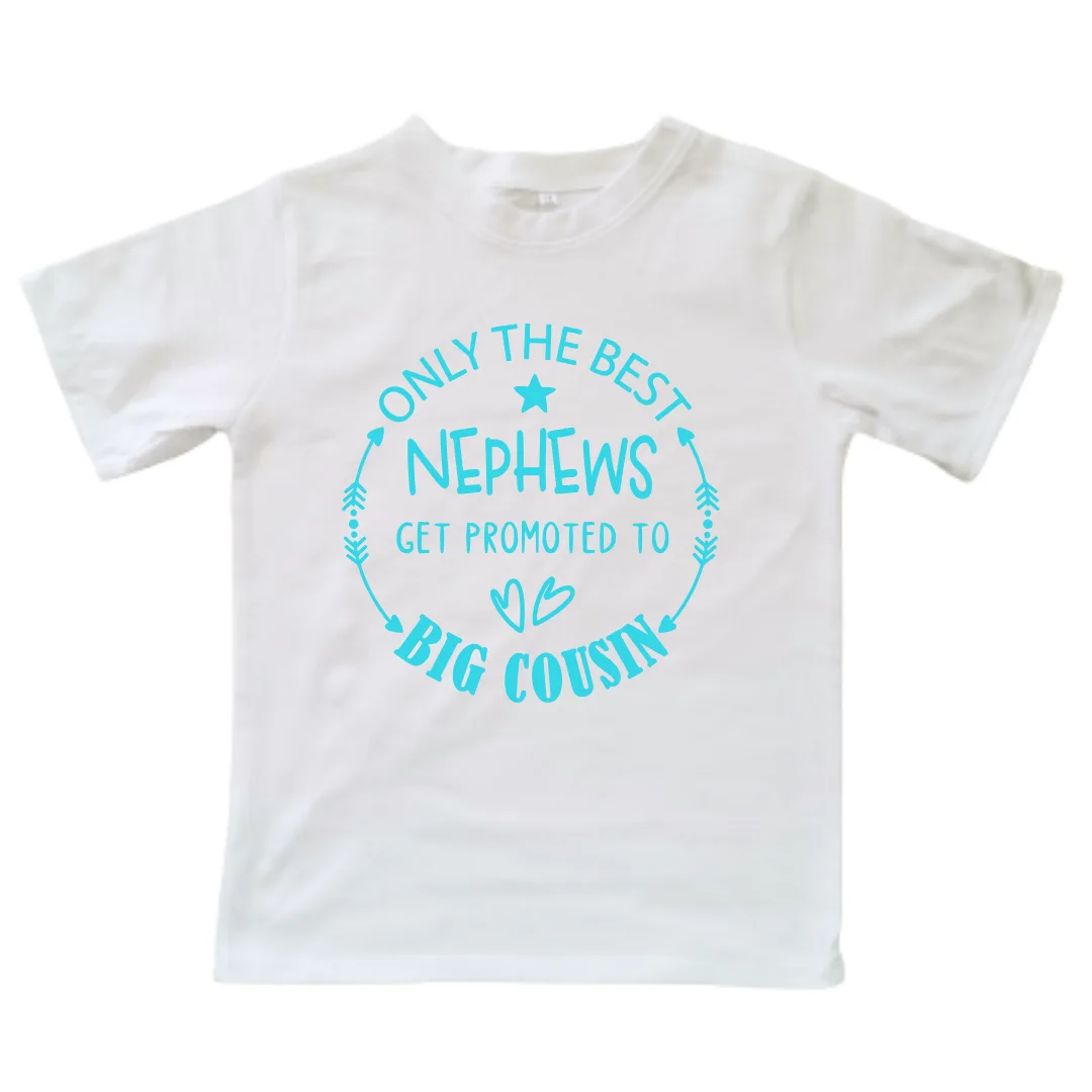 Nephew Promoted to Big Cousin | Custom Printed Kids T-shirt