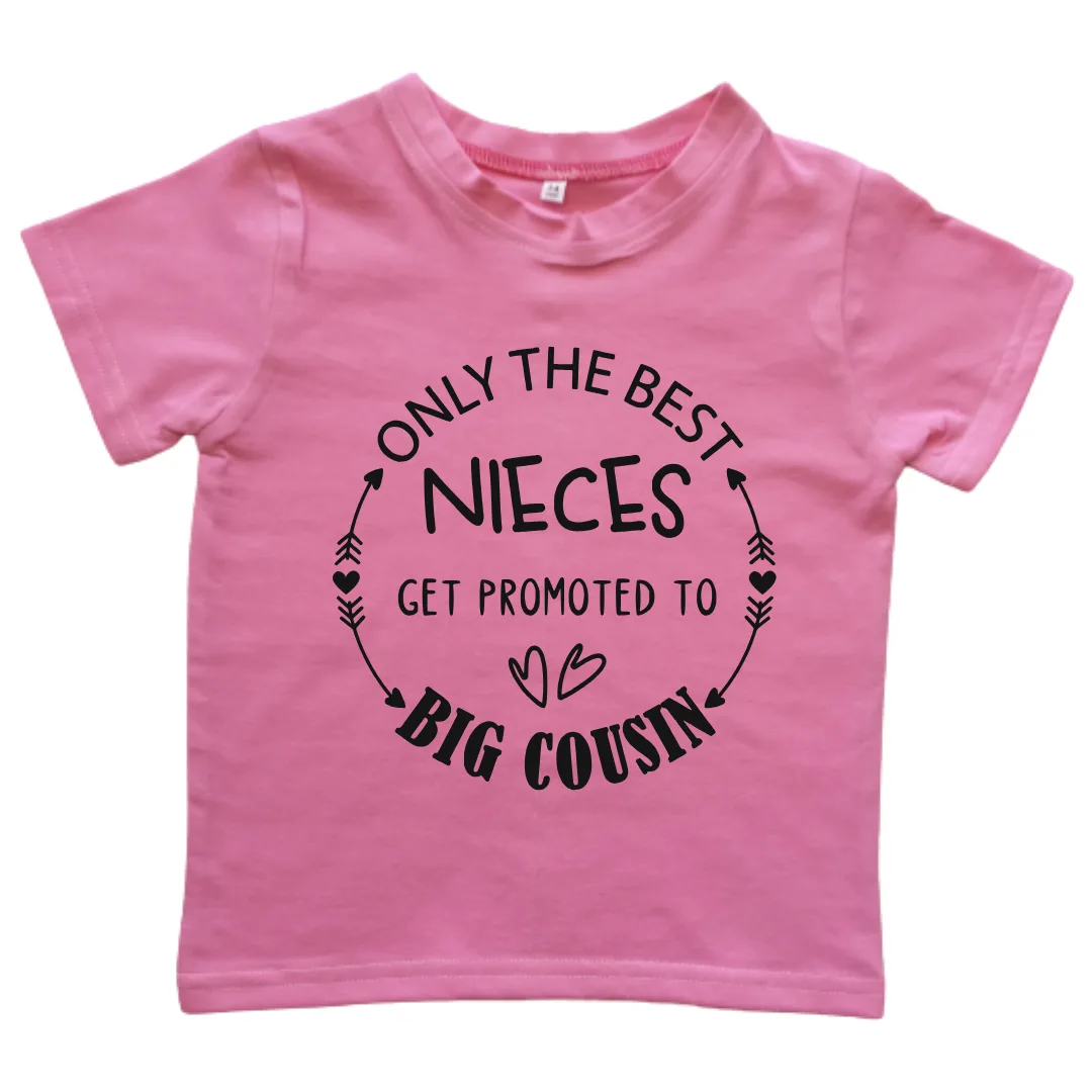 Niece Promoted to Big Cousin | Custom Printed Kids T-shirt