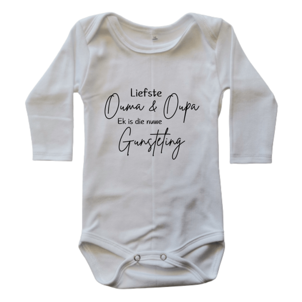 Nuwe Gunsteling | Custom Printed Onesie