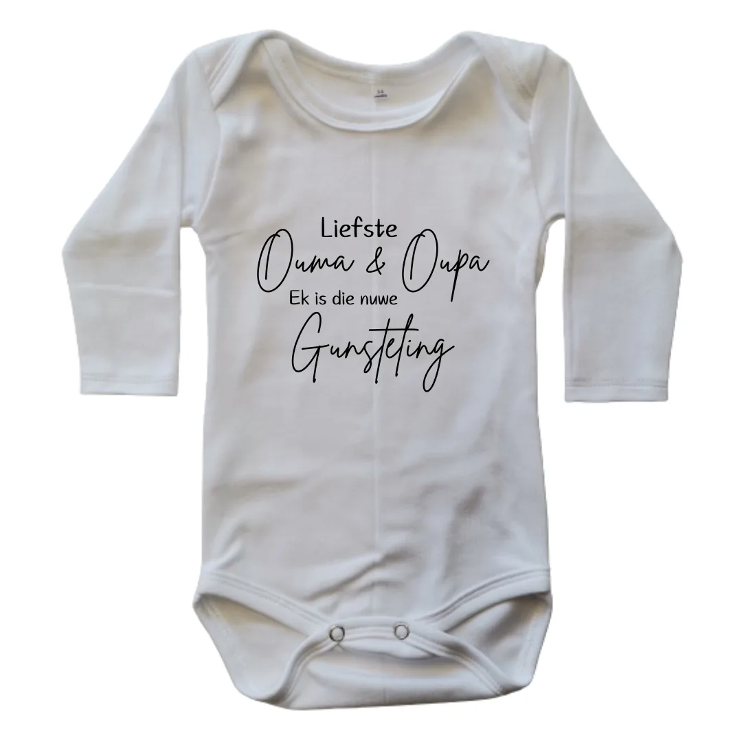 Nuwe Gunsteling | Custom Printed Onesie