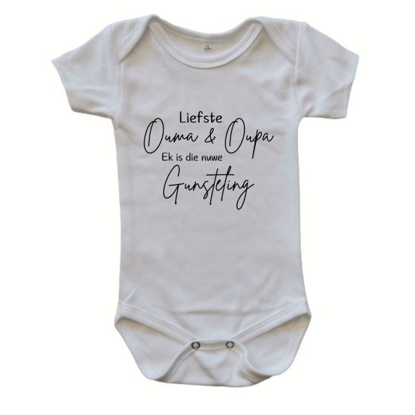 Nuwe Gunsteling | Custom Printed Onesie