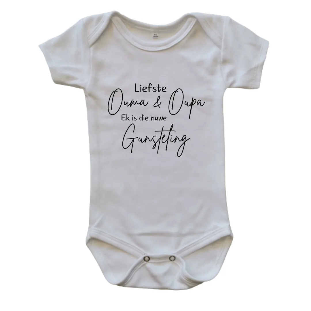 Nuwe Gunsteling | Custom Printed Onesie