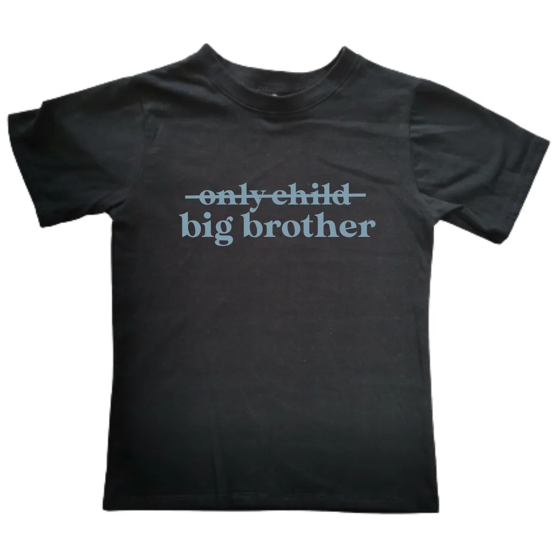 Only Child to Big Brother | Custom Printed Kids T-shirt
