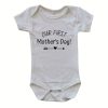 First Mother's Day white short sleeve onesie