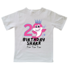 Pink Birthday Shark | Custom Printed Kids T-Shirt