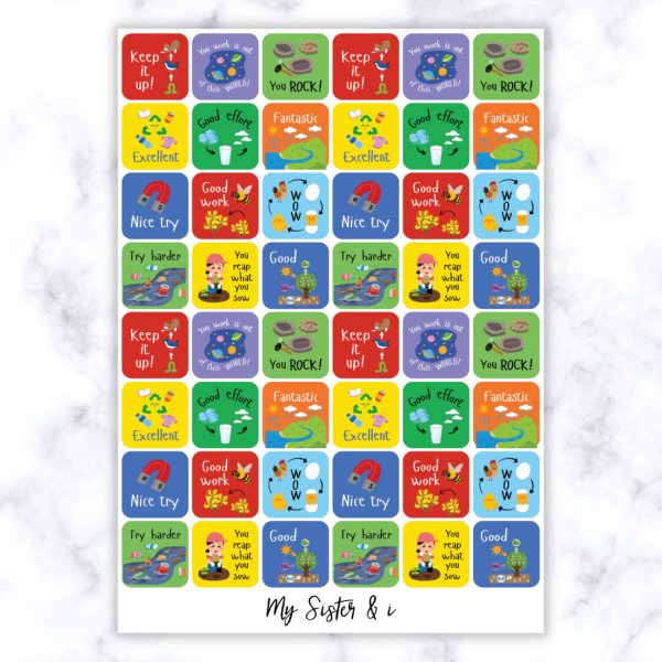 Science Theme 1 Stickers