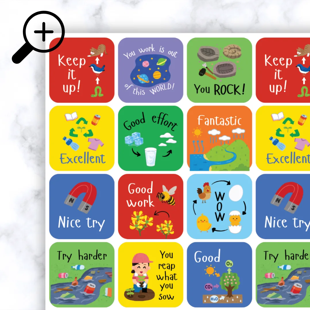 Science Theme 1 Stickers - Image 2