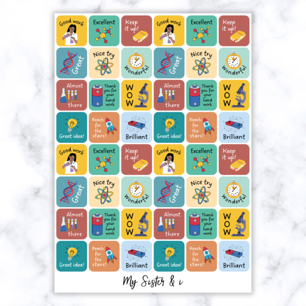 Science Theme 2 Stickers