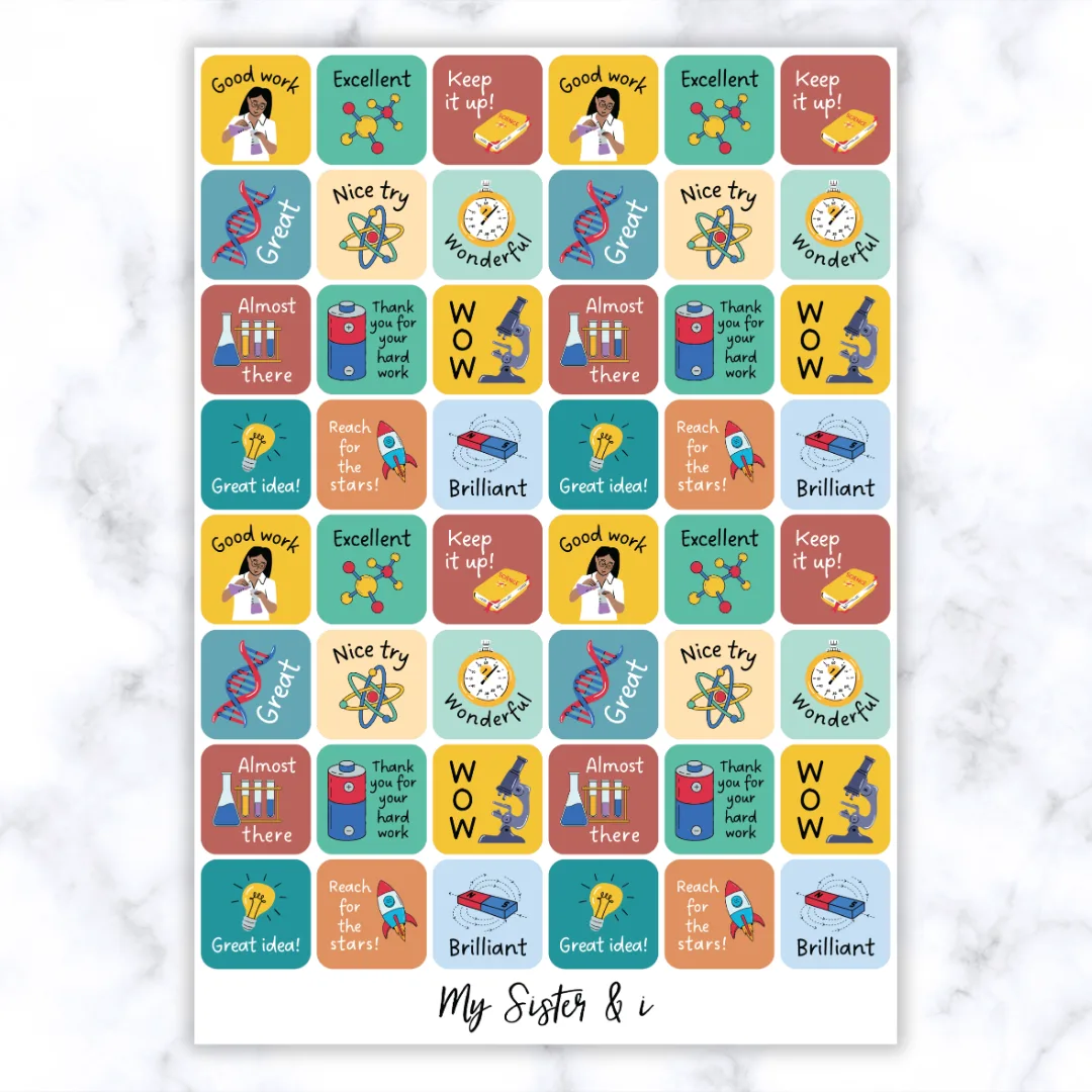 Science Theme 2 Stickers