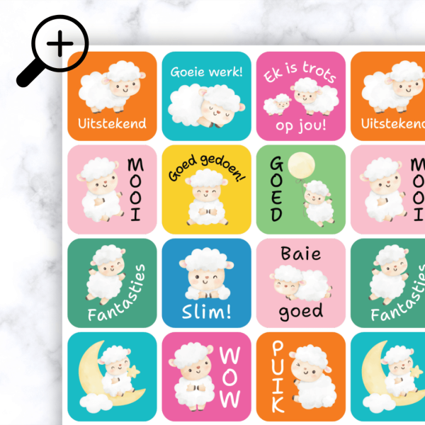 Alternative view of Sheep Stickers