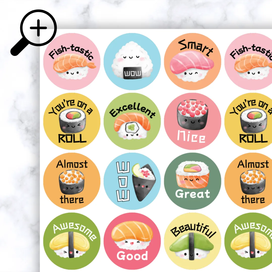 Alternative view of Sushi Stickers