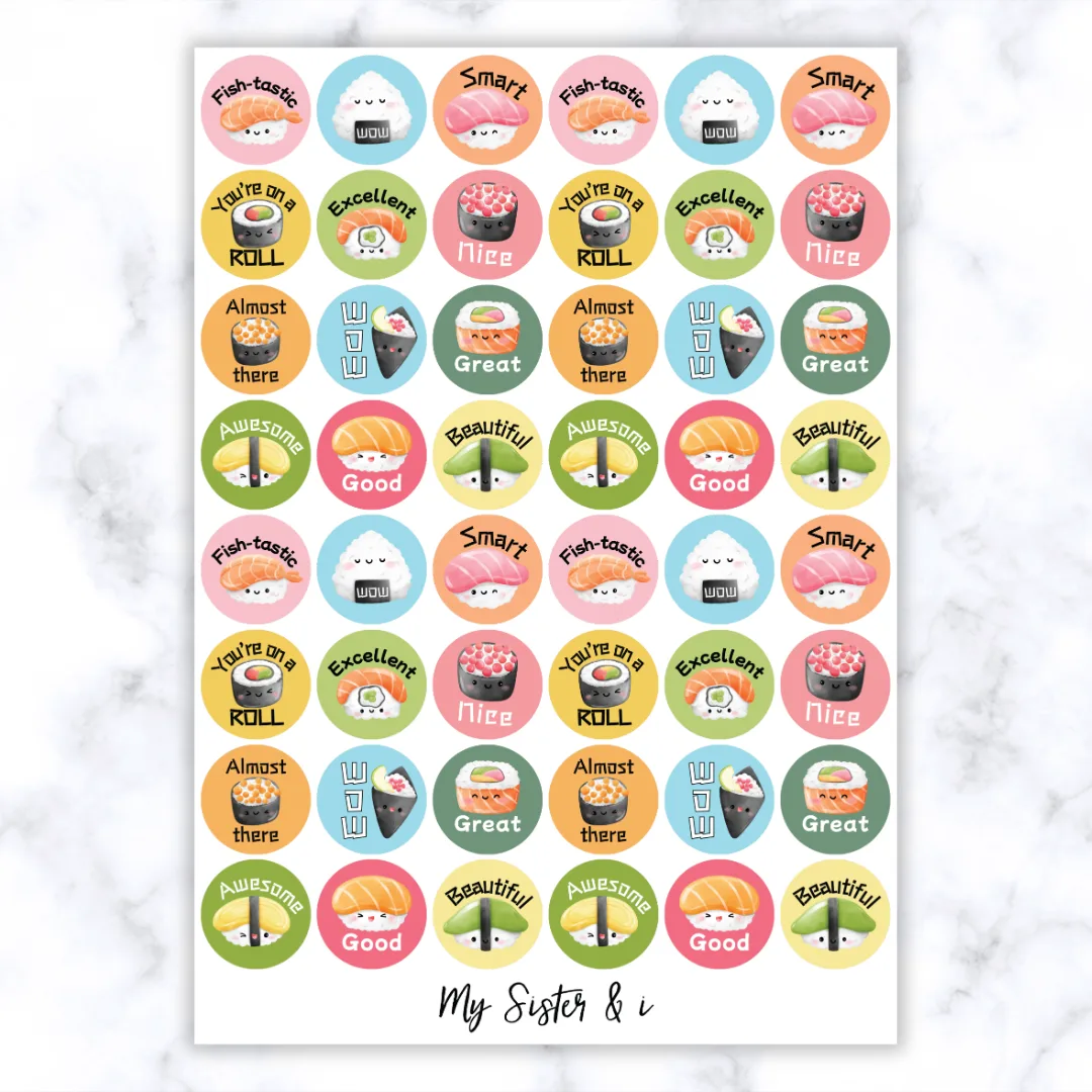 Sushi Stickers