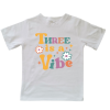 Three is a vibe | Custom Printed Kids T-Shirt
