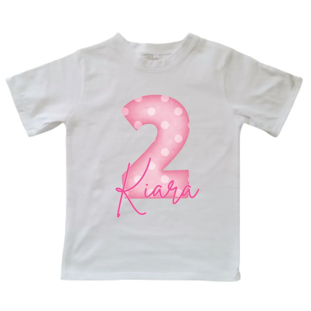 Birthday 2-Name | Personalised Printed Kids T-Shirt