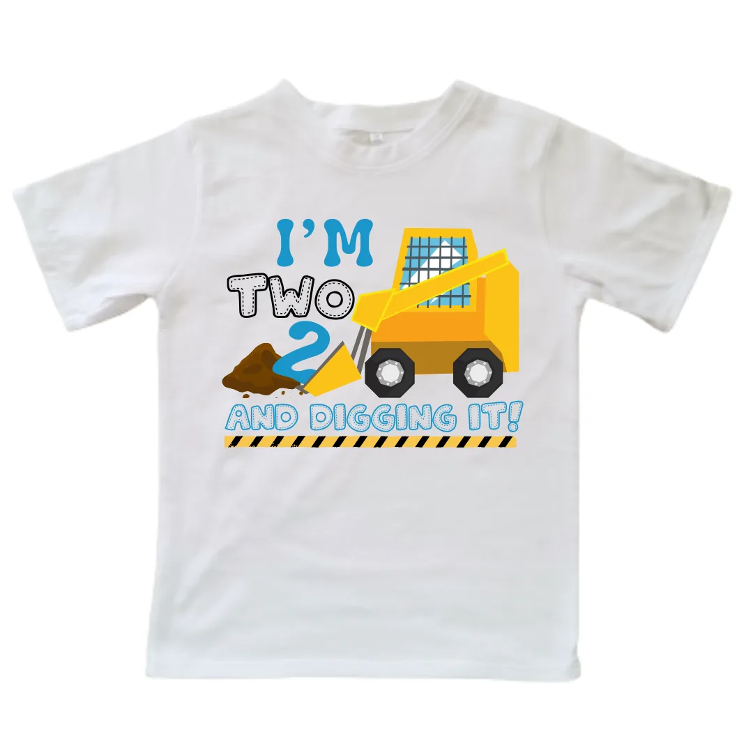 Two and Diggin' it | Custom Printed Kids T-Shirt