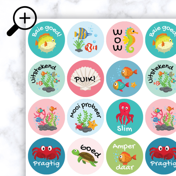 Alternative view of Fish Stickers
