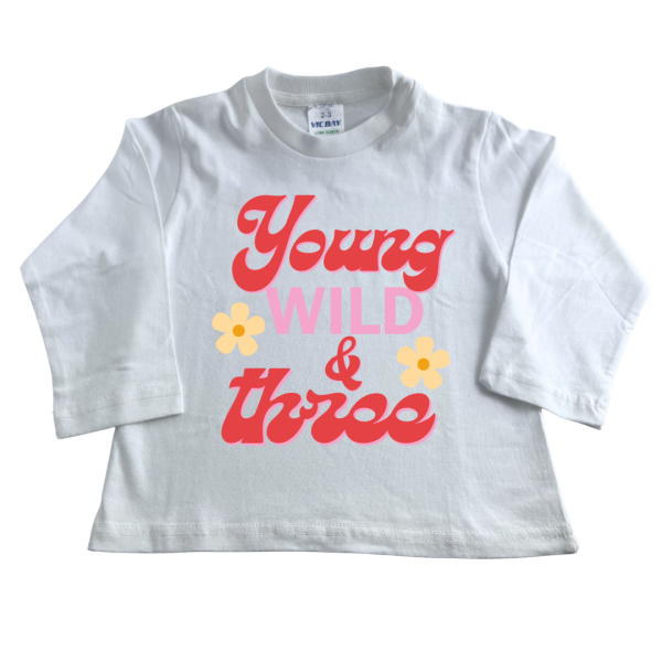 Young Wild & Three | Custom Printed Kids T-Shirt