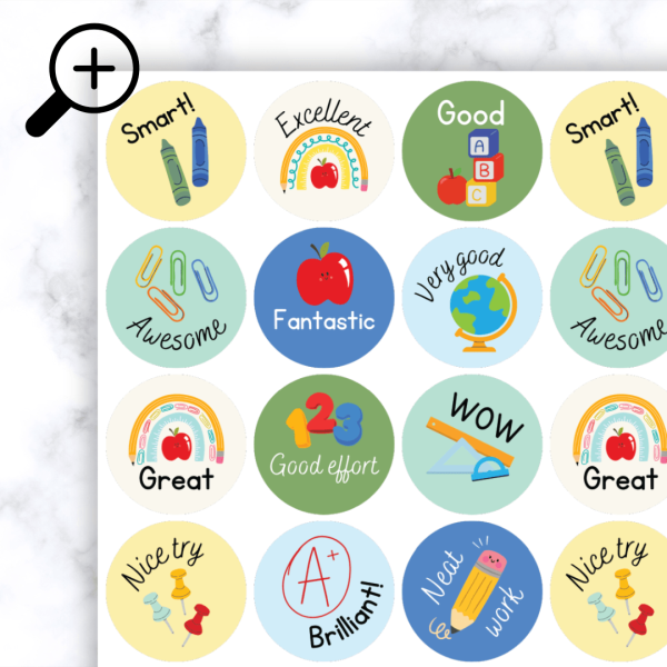 Alternative view of Apple Classroom Stickers
