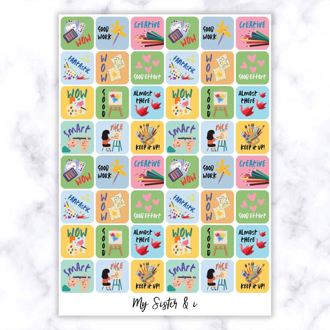 Art Theme 1 Stickers