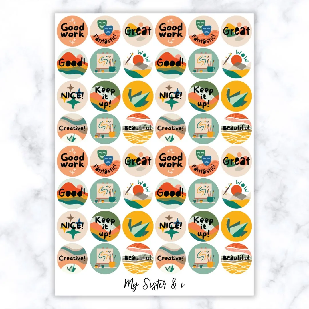 Art Theme 2 Stickers