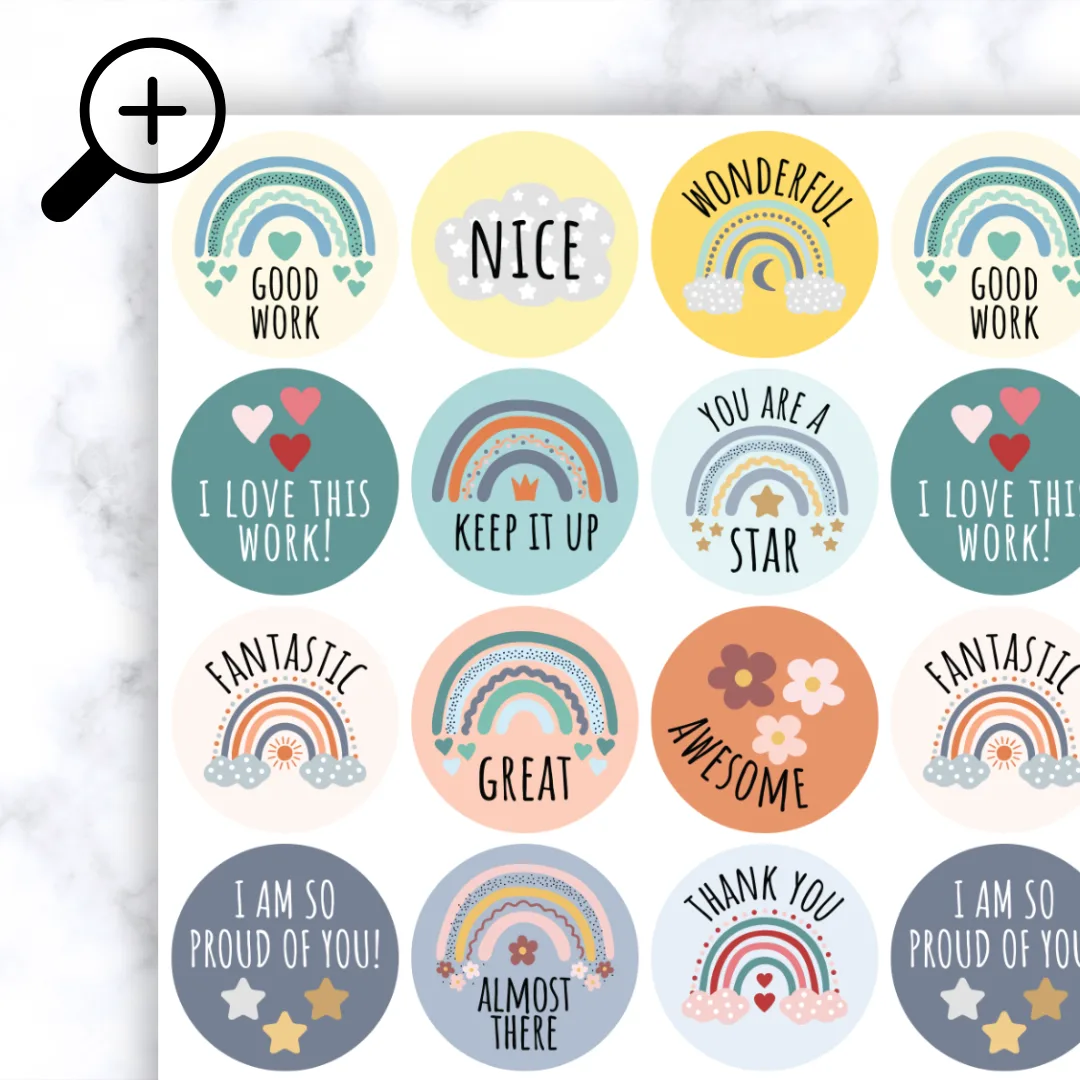 Boho Rainbow Stickers - Image 4